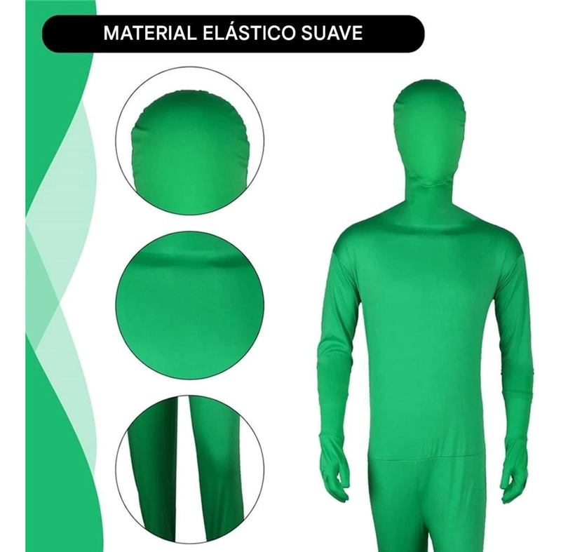 TRAJE CHROMA KEY VERDE ENTERO FOTOGRAFIA VIDEO VFX - M - NO APLICA - 9
