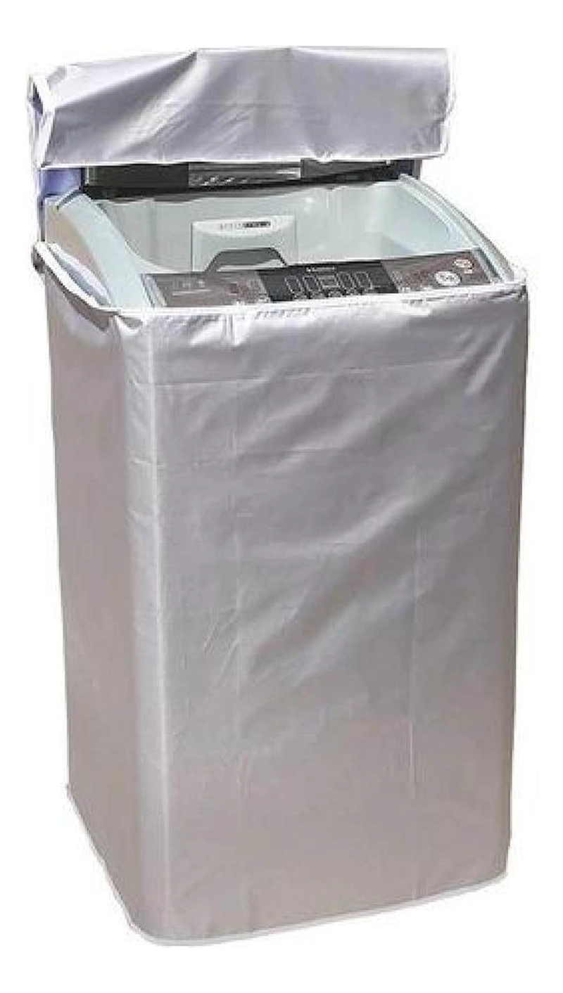 FUNDA / COBERTOR IMPERMEABLE LAVADORA VERTICAL, SECADORA GRIS TAMAÑO L L - 3