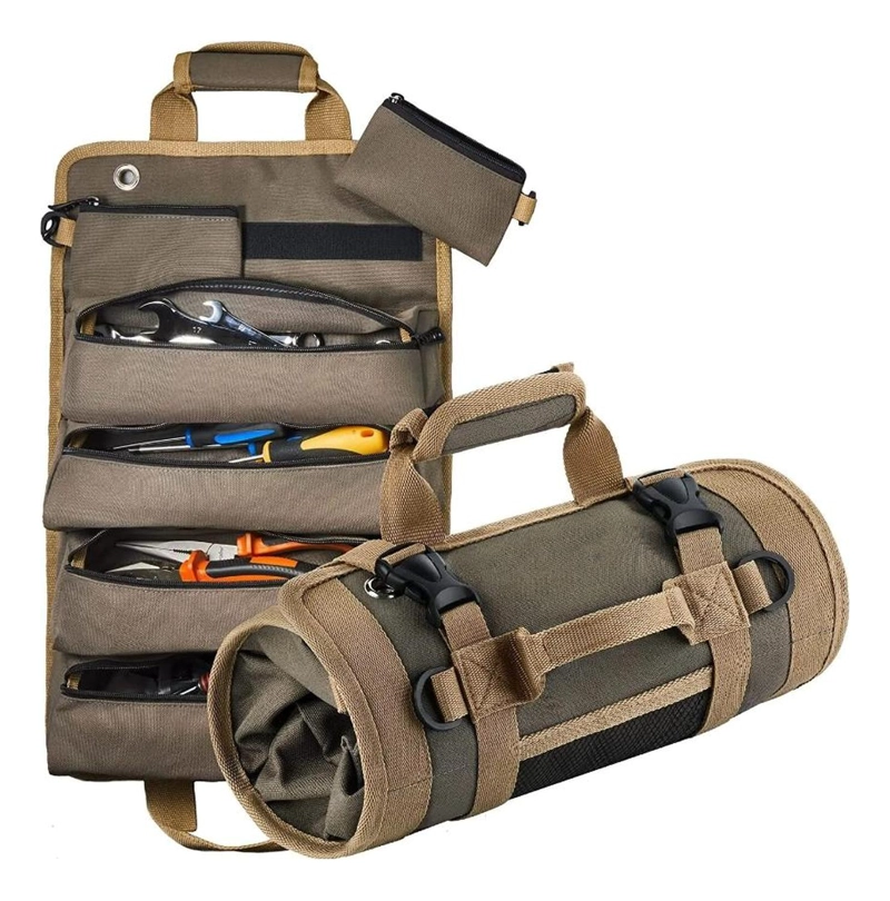 BOLSO HERRAMIENTAS MULTIUSOS ENROLLABLE IMPERMEABLE MOCHILA - 1