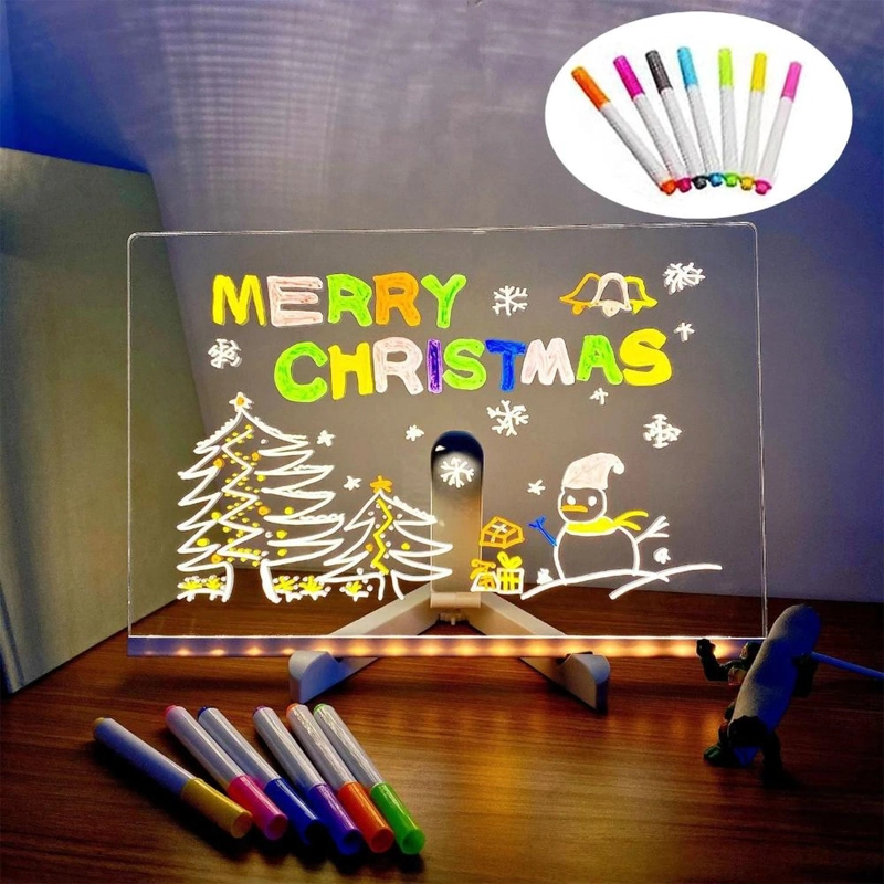 TABLERO ACRILICO LED REGRABABLE 20×30 LUZ TRANSPARENTE - TRANSPARENTE - 2