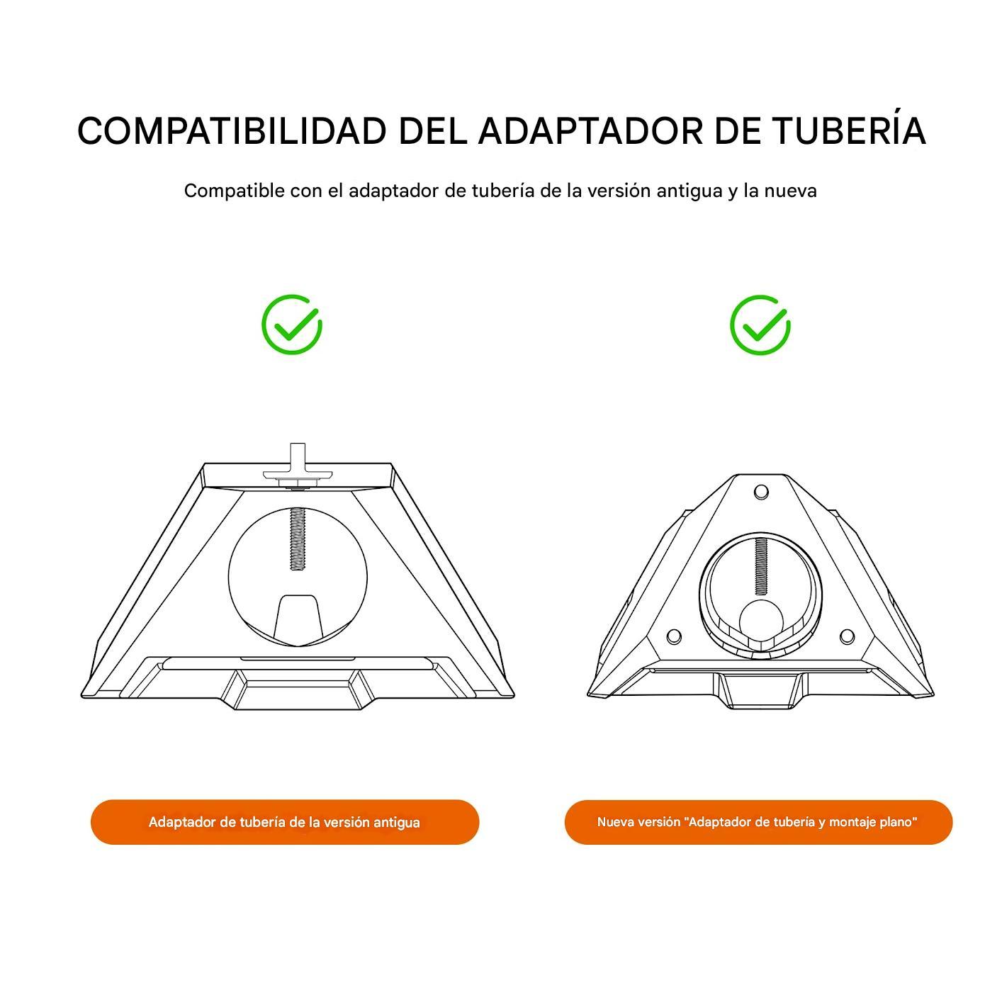 SOPORTE PARED STARLINK MINI AJUSTABLE CON ADAPTADOR ALUMINIO - 8