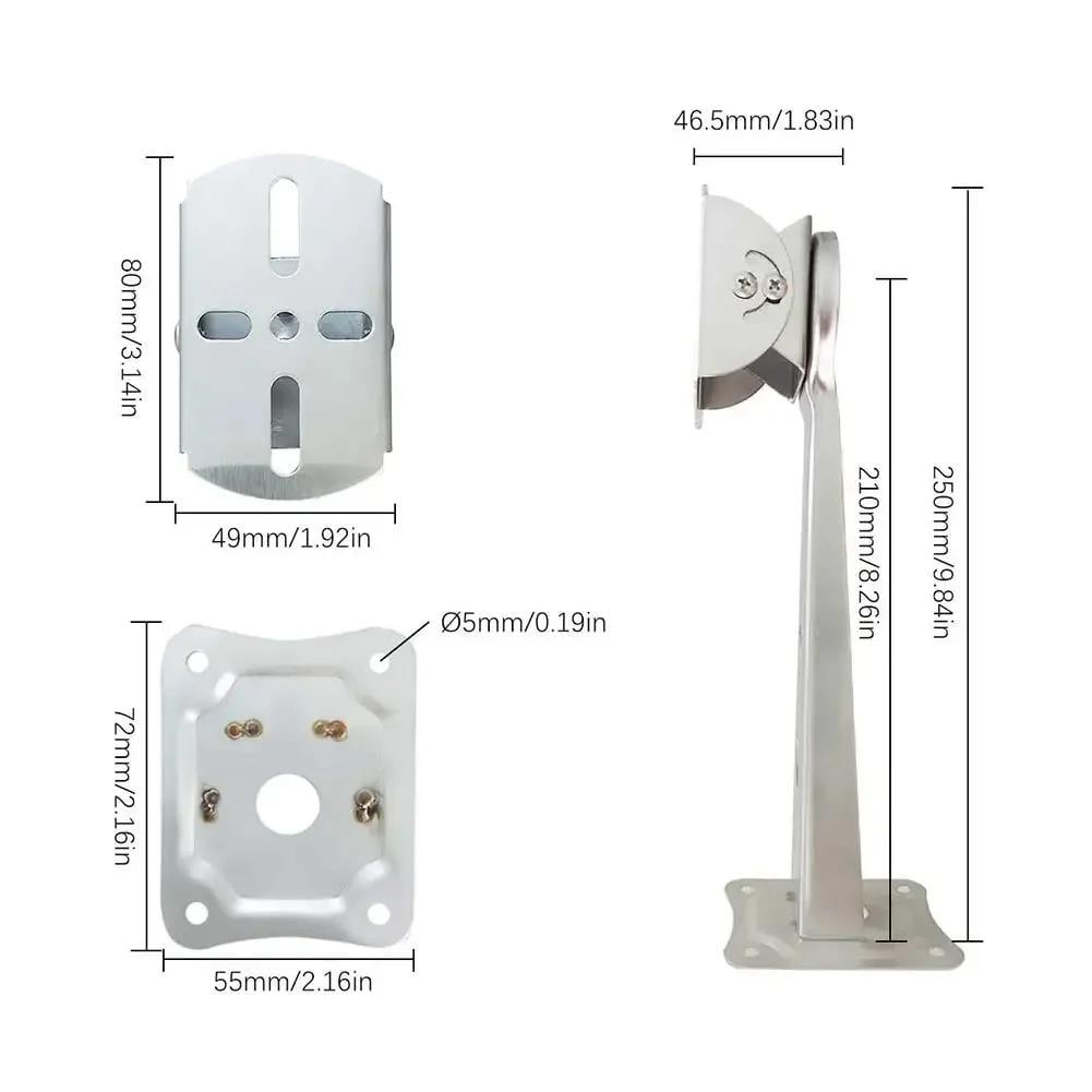 SOPORTE PARED STARLINK MINI AJUSTABLE CON ADAPTADOR ALUMINIO - 9