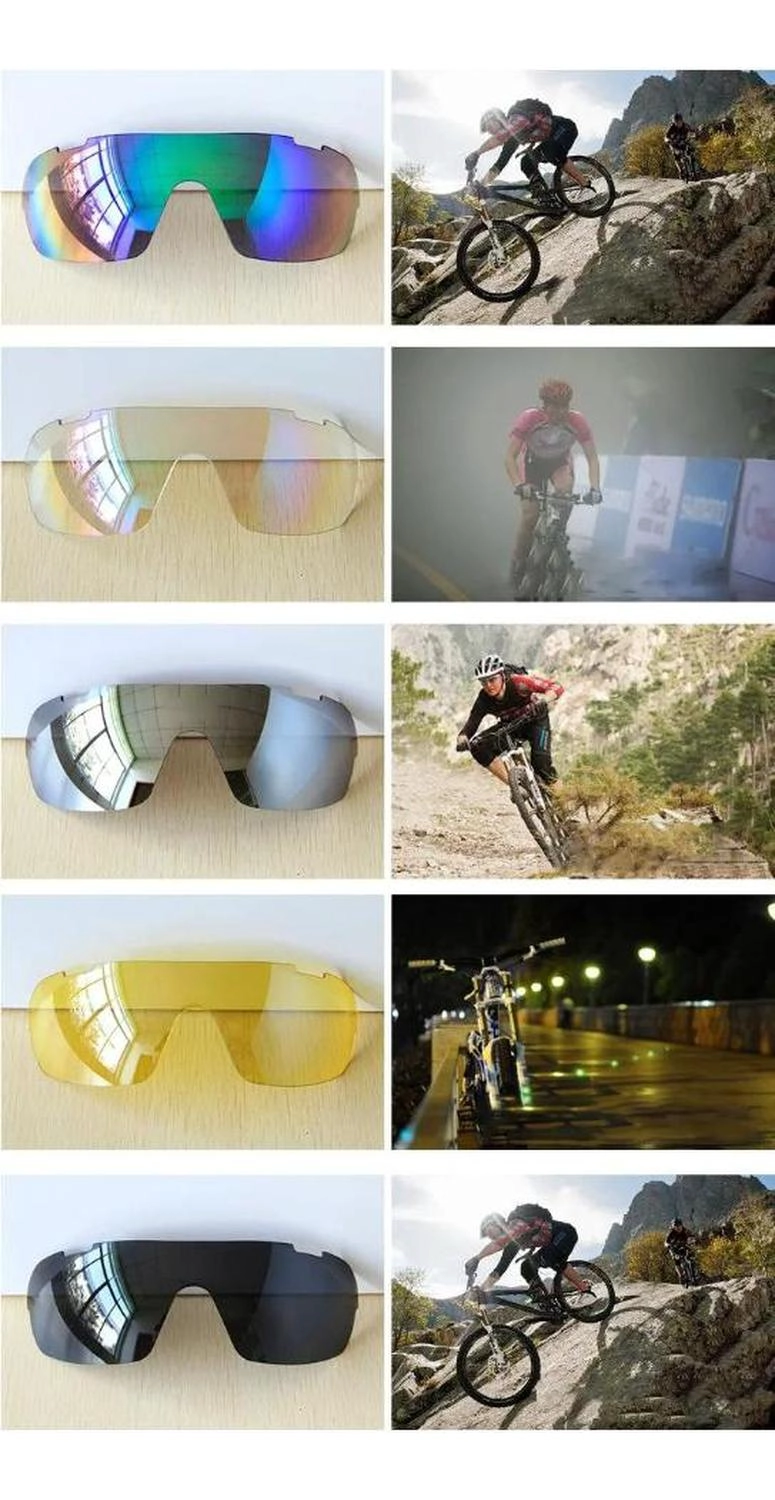 GAFAS INFANTILES UNISEX CICLISMO INFANTILES 5 LENTES UV400 - PURPURA, AMARILLO, TRANSPARENTE, ESPEJA - 4