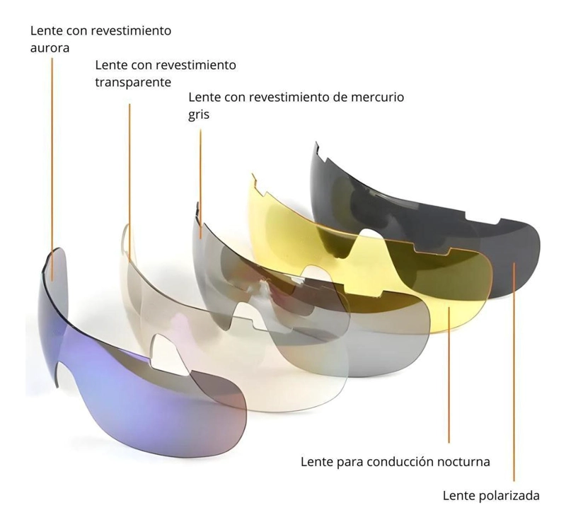 GAFAS INFANTILES UNISEX CICLISMO INFANTILES 5 LENTES UV400 - PURPURA, AMARILLO, TRANSPARENTE, ESPEJA - 7