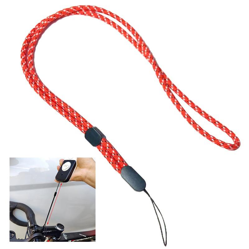 CORREA LANYARD CICLOCOMPUTADOR GARMIN WAHOO ANTICAIDA - ROJO - 1