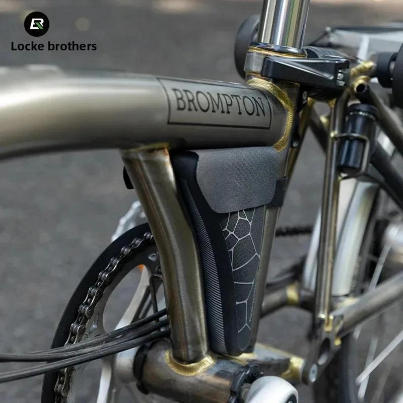 BOLSA IMPERMEABLE ROCKBROS BICICLETA PLEGABLE BROMPTON NEGRO - 8