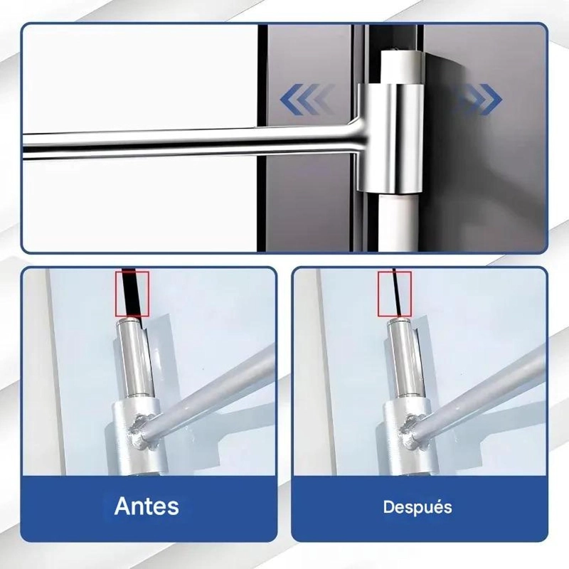 2 LLAVES AJUSTE BISAGRAS PUERTAS PORTONES DOBLE CABEZA - 8