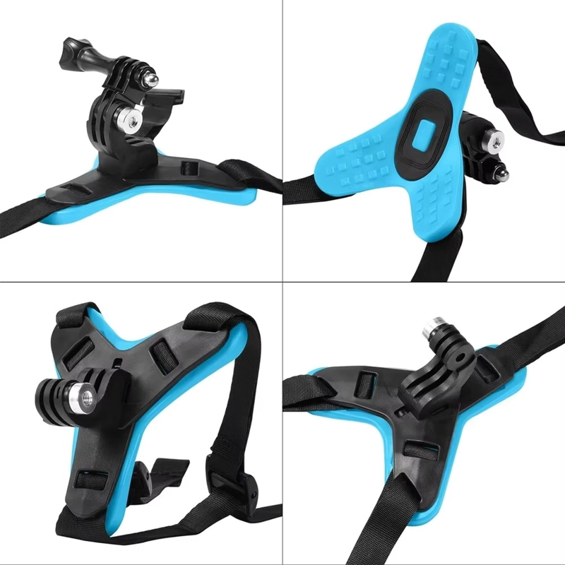 MONTURA DE MENTON PARA CASCO MOTO C/ ADAPTADOR GOPRO - 4