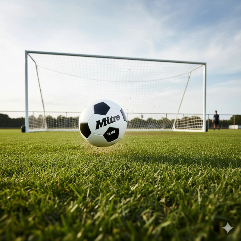 BALON PELOTA FUTBOL MITRE FLARE TALLA 5 BOTE ALTO - 3