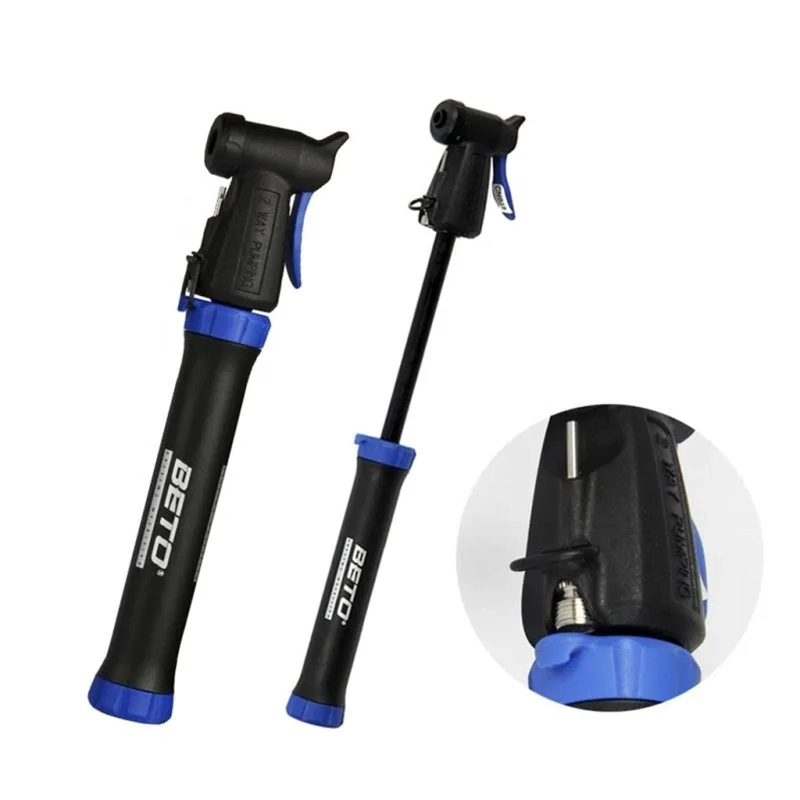 BOMBIN MINI DOBLE ACCION BETO CMPB-03B NEUMATICO BICI VA VF - 6