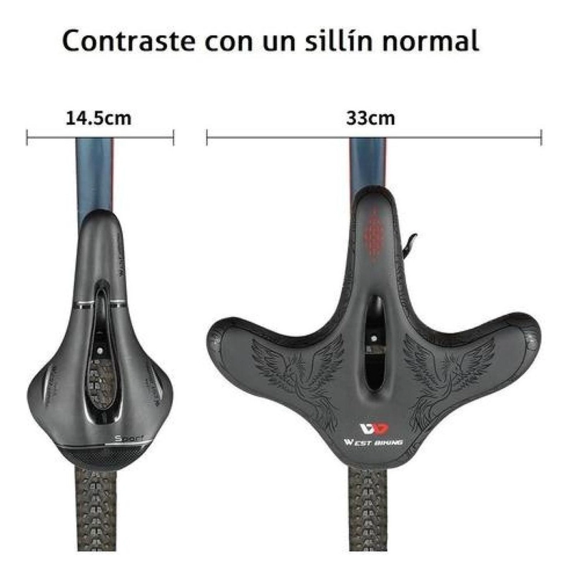 SILLIN EXTRA ANCHO C/ AMORTIGUADOR ANTIPROSTATICO ERGONOMICO - 3