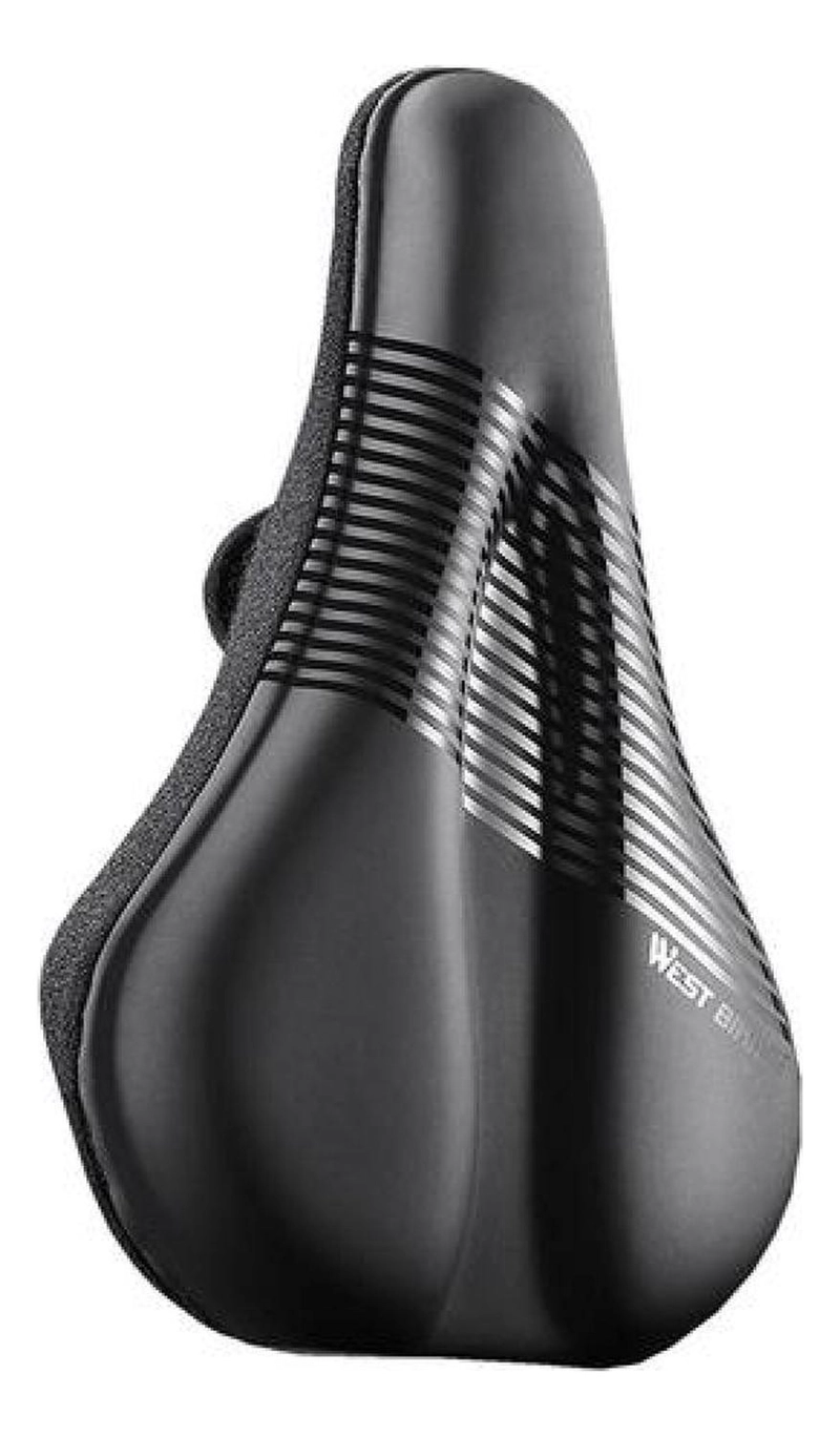 CUBRE SILLIN SILICONA USO PROLONGADO ALTA DENSIDAD CICLISMO NEGRO - 3