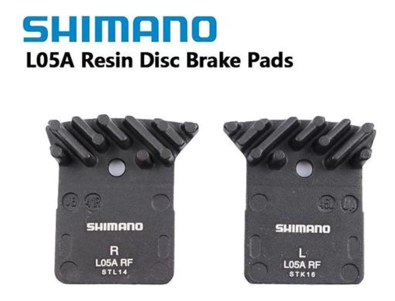 PASTILLA FRENO DISCO L05A-RF SHIMANO ORIGINAL RESINA ALETA - 3