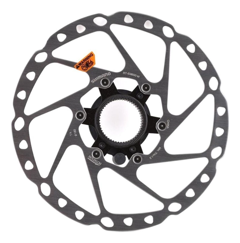 ROTOR FRENO SHIMANO RT-EM600 180 MM DISCO CENTER LOCK - PLATEADO - 3