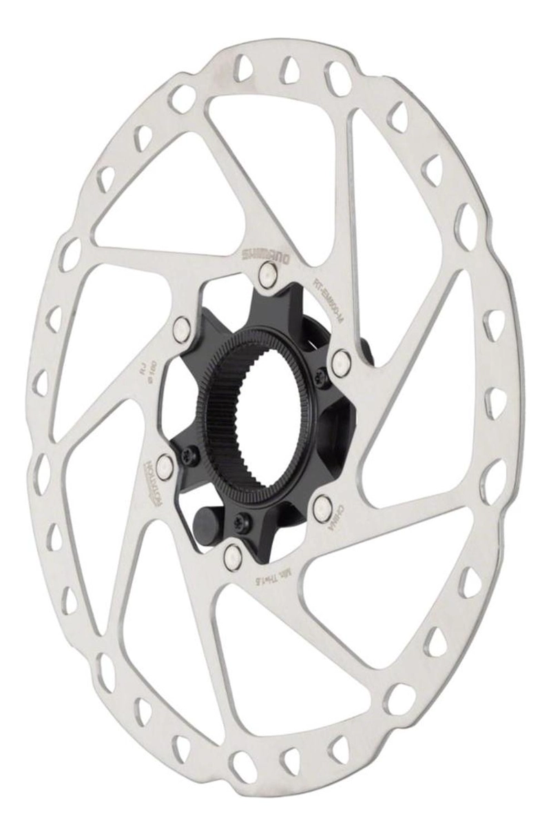 ROTOR FRENO SHIMANO RT-EM600 180 MM DISCO CENTER LOCK - PLATEADO - 4
