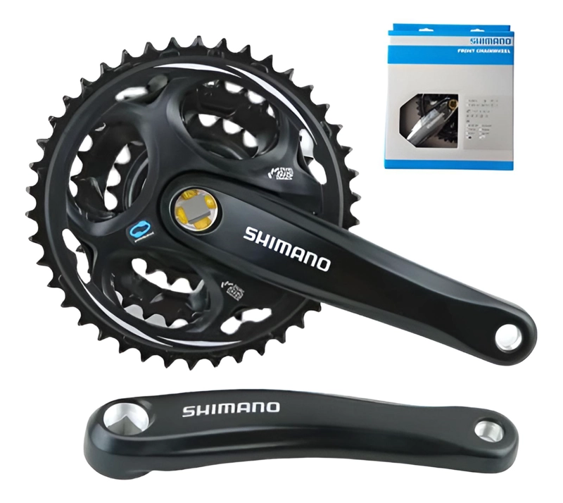 SET VOLANTE + BIELA SHIMANO ALTUS FC-M311-L 42-32-22T 170MM NEGRO - 1