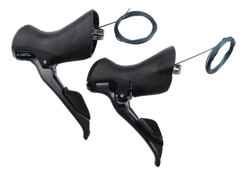 MANILLAS CAMBIO FRENO 2X8V SHIMANO ST-R2000 CLARIS RUTA NEGRO - 5