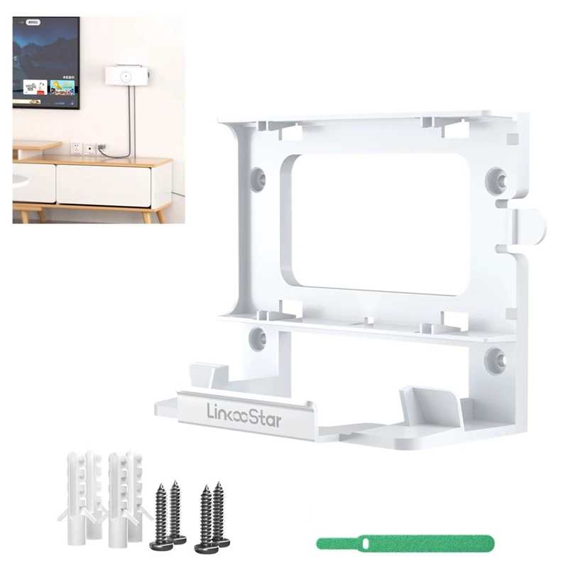 SOPORTE MURO ROUTER STARLINK GEN3 CON BASE PARA FUENTE - 1