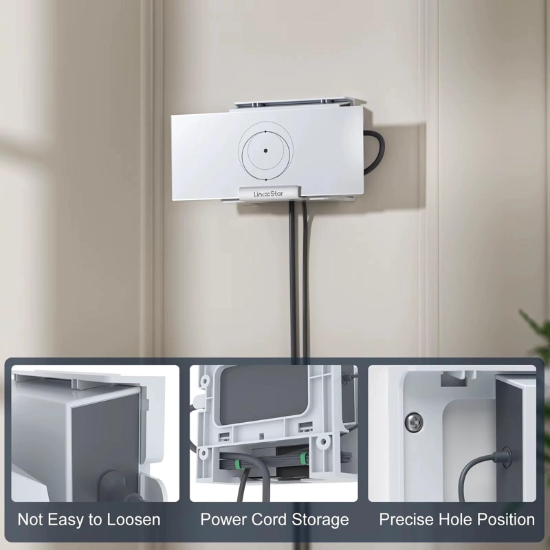 SOPORTE MURO ROUTER STARLINK GEN3 CON BASE PARA FUENTE - 6