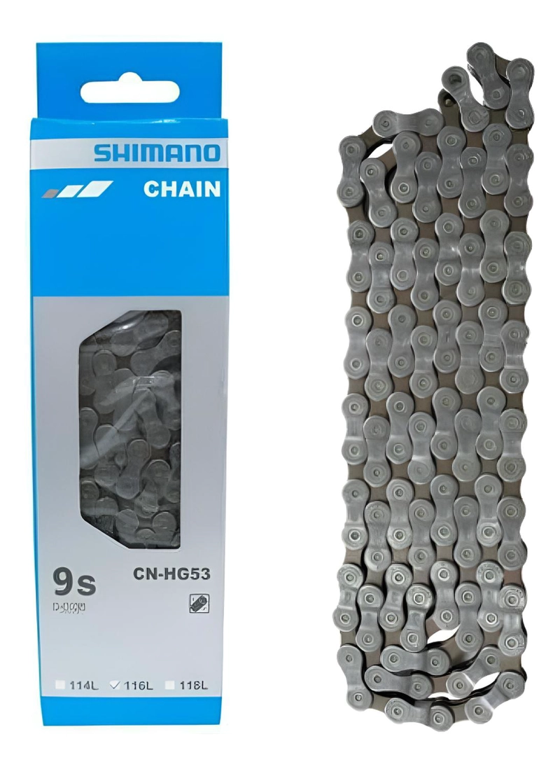 CADENA SHIMANO CN-HG53 SUPERNARROW 116 LINKS 9V DE BICICLETA - 1