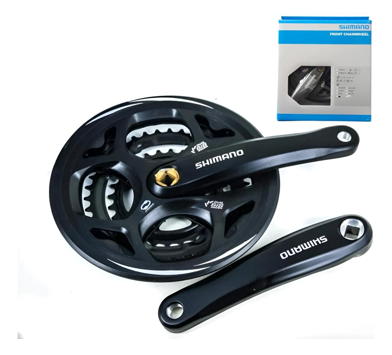 VOLANTE SHIMANO FC-M311-L 3 PLATOS 7/8V 175MM - NEGRO - 1