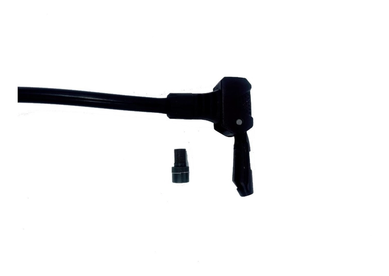 BOMBIN DE PIE BETO 160 PSI CON MANOMETRO PRESTA / SCHRADER NEGRO - 4