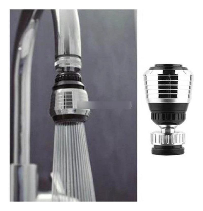 BOQUILLA GIRATORIA DE ACERO INOXIDABLE LLAVE LAVAPLATOS BAÑO - 3