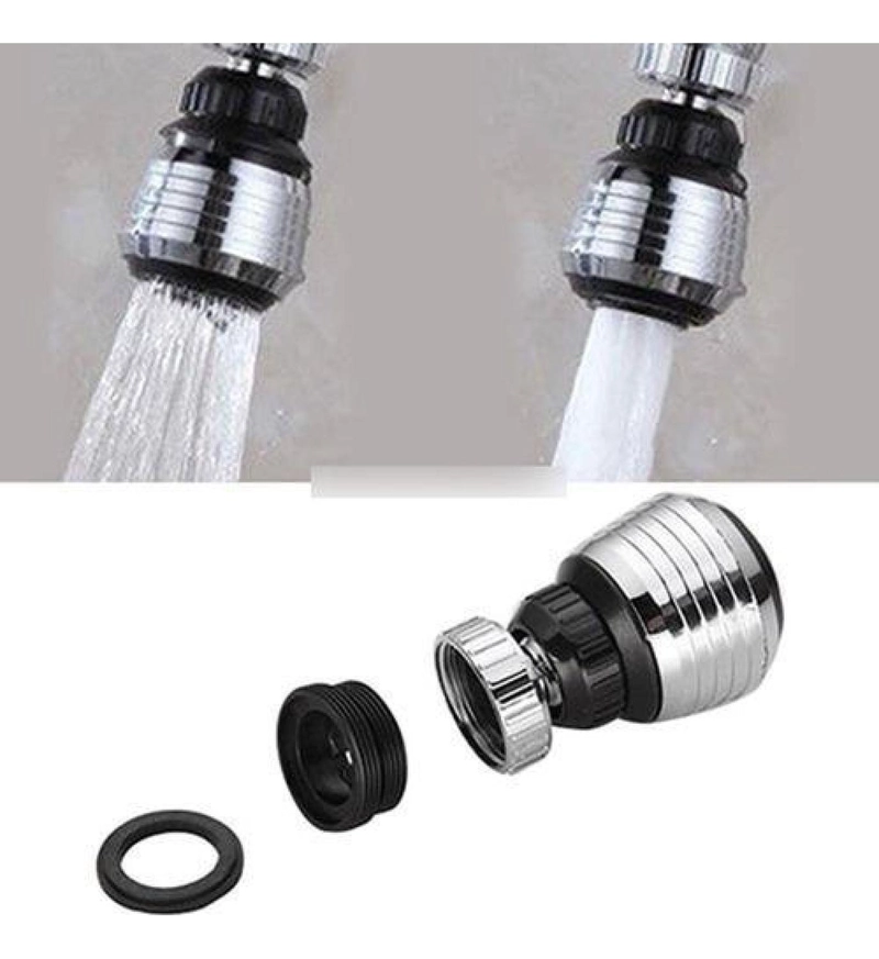 BOQUILLA GIRATORIA DE ACERO INOXIDABLE LLAVE LAVAPLATOS BAÑO - 5