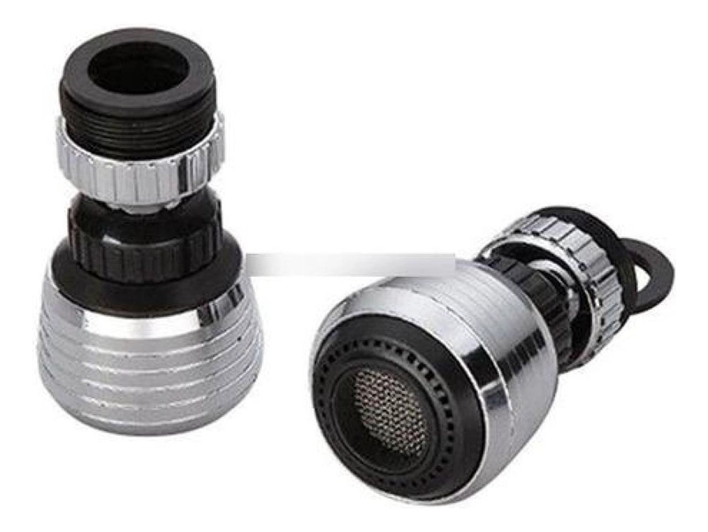 BOQUILLA GIRATORIA DE ACERO INOXIDABLE LLAVE LAVAPLATOS BAÑO - 6