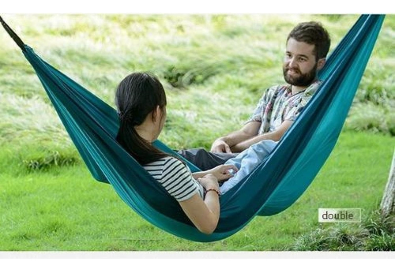 HAMACA NATUREHIKE DOBLE, ULTRA LIVIANA PORTABLE PARA CAMPING VERDE - 3