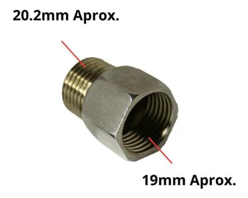 ADAPTADOR LLAVE NIPLE MACHO HERMBRA CONECTOR HE 1/2 - HI 1/2 - 2