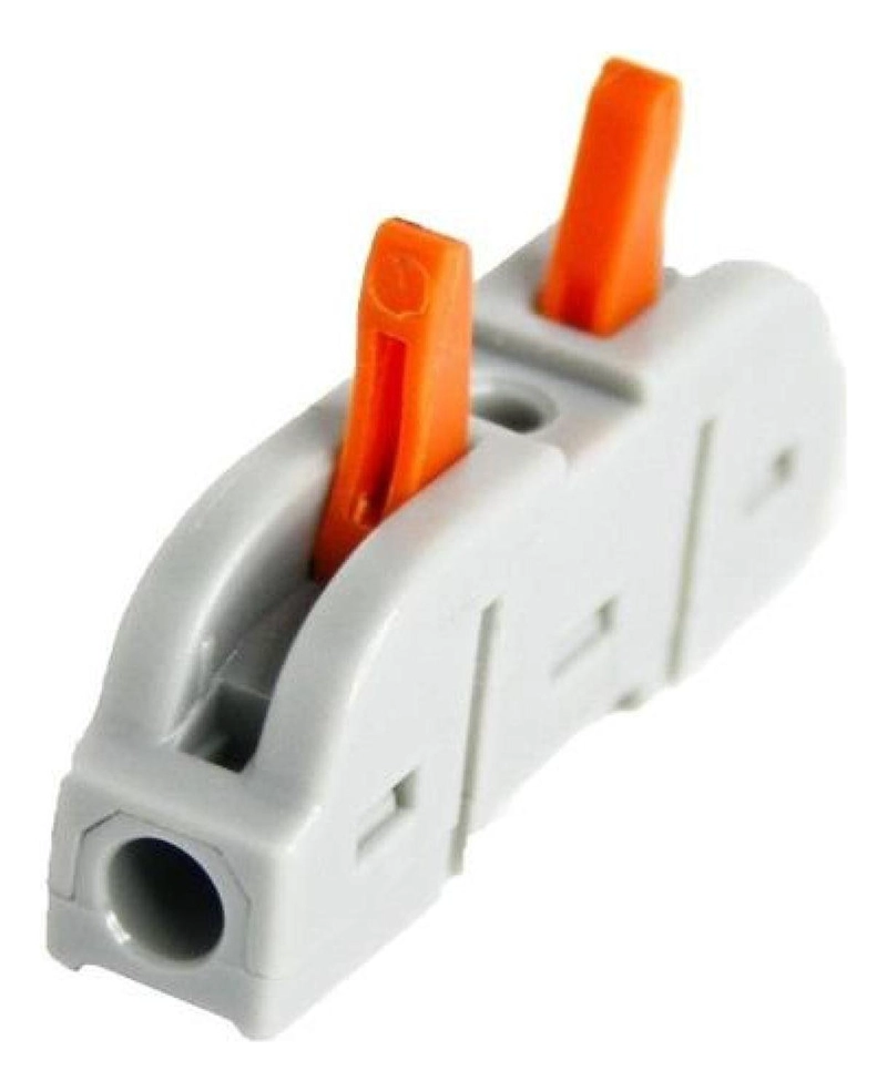 CONECTOR CABLEADO RAPIDO TIPO WAGO ENTRADA SALIDA MULTIPLES GRIS TAMAÑO TALLA UNICA LINEAL 2E 8S - 5