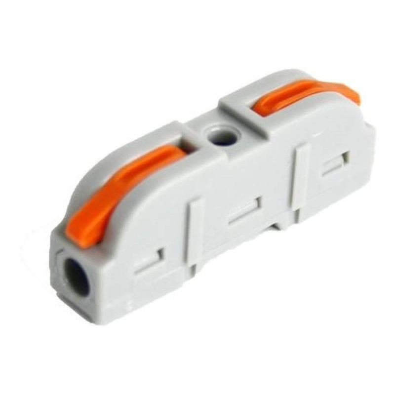 CONECTOR CABLEADO RAPIDO TIPO WAGO ENTRADA SALIDA MULTIPLES GRIS TAMAÑO TALLA UNICA LINEAL 1E 3S - 4