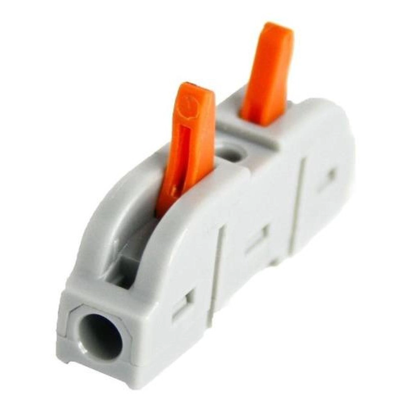 CONECTOR CABLEADO RAPIDO TIPO WAGO ENTRADA SALIDA MULTIPLES GRIS TAMAÑO TALLA UNICA LINEAL 1E 3S - 5