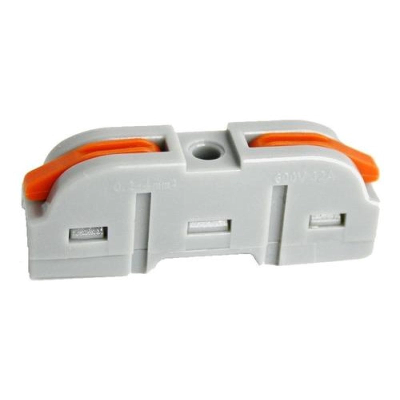 CONECTOR CABLEADO RAPIDO TIPO WAGO ENTRADA SALIDA MULTIPLES GRIS TAMAÑO TALLA UNICA LINEAL 1E 3S - 6