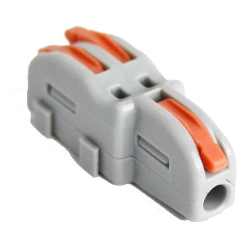 CONECTOR CABLEADO RAPIDO TIPO WAGO ENTRADA SALIDA MULTIPLES GRIS TAMAÑO TALLA UNICA LINEAL 1E 3S - 8