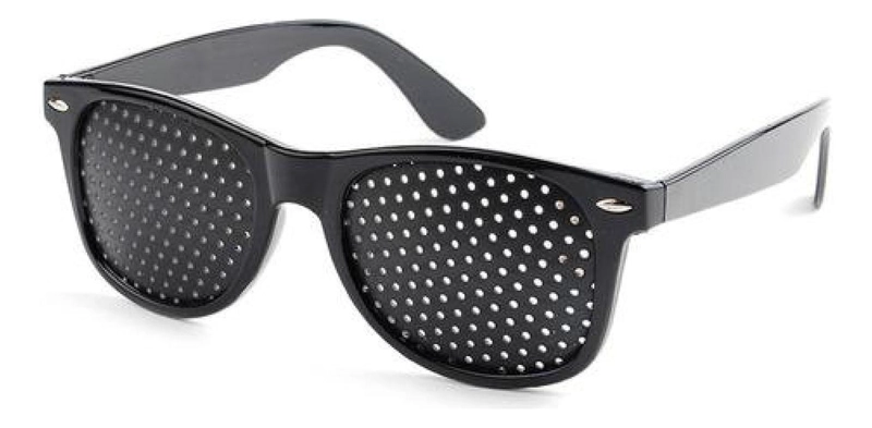 LENTES RETICULARES ESTENOPEICOS MIOPIA, ASTIGMATISMO OJOS TALLA UNICA NEGRO - 1
