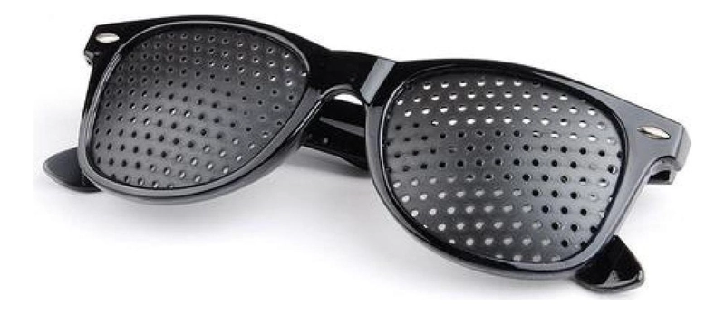 LENTES RETICULARES ESTENOPEICOS MIOPIA, ASTIGMATISMO OJOS TALLA UNICA NEGRO - 4