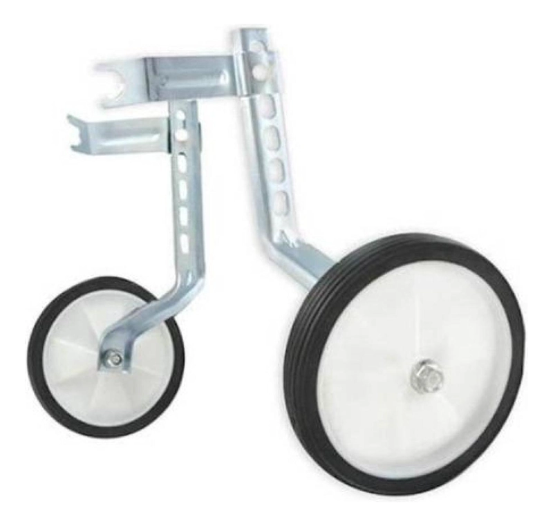RUEDITAS ESTABILIZADORAS METALICA REGULABLE 12-20 BICICLETA NEGRO - 2