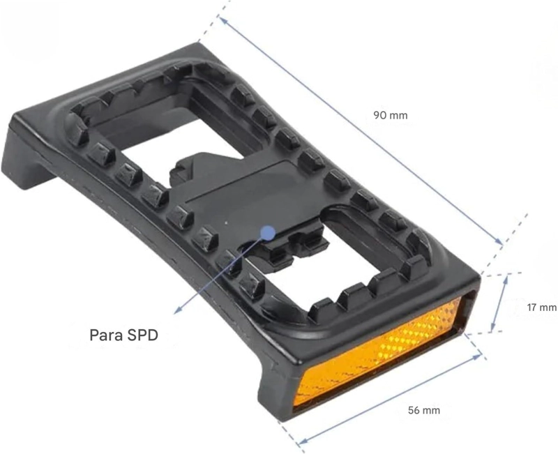 ADAPTADOR REFLECTANTE TIPO SM-PD22 PARA PEDALES SHIMANO SPD - 2