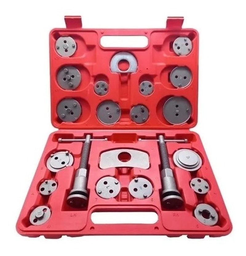 KIT HERRAMIENTA CALIPER DESMONTAJE FRENOS PISTON AUTO 22 PCS - 1