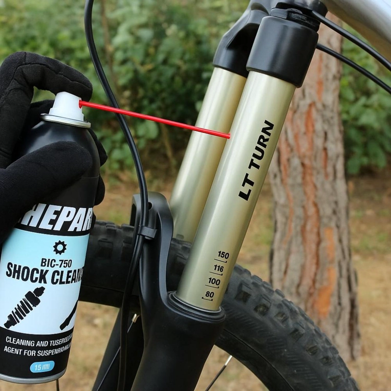 LIMPIADOR SUSPENSION CHEPARK 150ML SPRAY BICICLETA MTB - 6