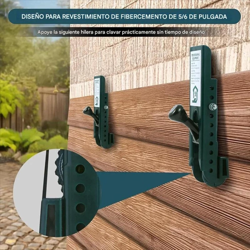 2 SOPORTES NIVELADORES INSTALACION FACHADA SIDING 5/16'' - 2