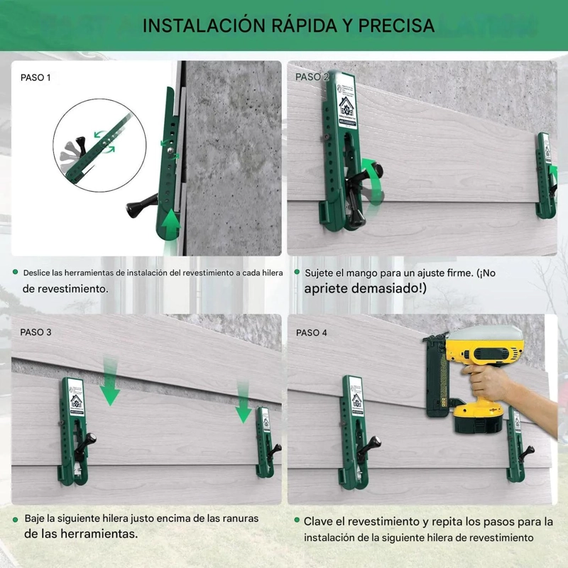 2 SOPORTES NIVELADORES INSTALACION FACHADA SIDING 5/16'' - 4