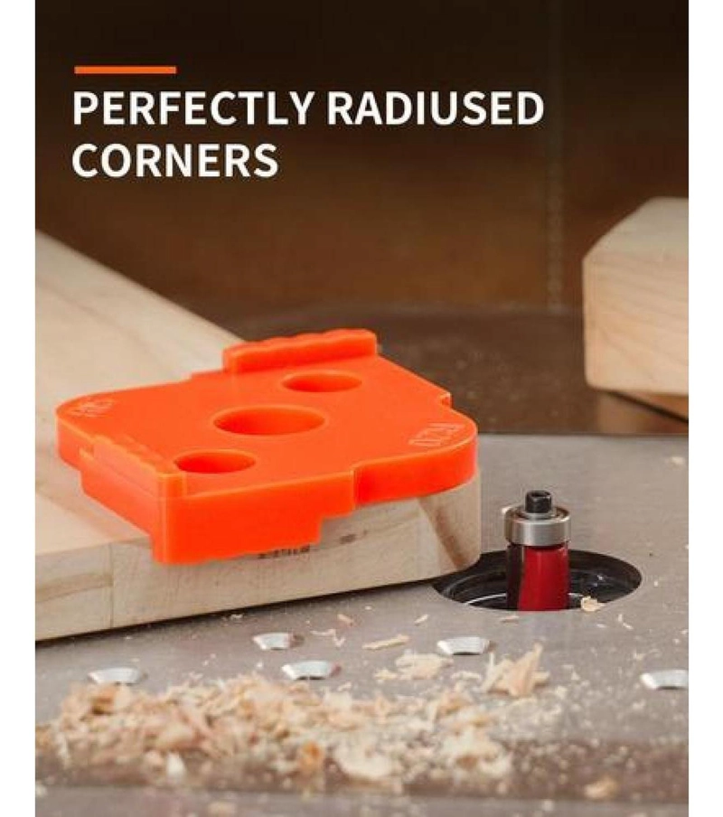 4 GUIA PLANTILLAS CORTE ESQUINA REDONDA MADERA ROUTER - 6