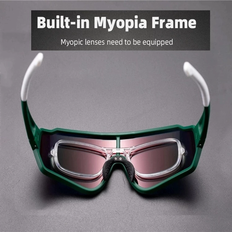 LENTES ROCKBROS ORIGINALES, BICICLETA Y DEPORTES OUTDOOR VERDE - BLANCO - 4