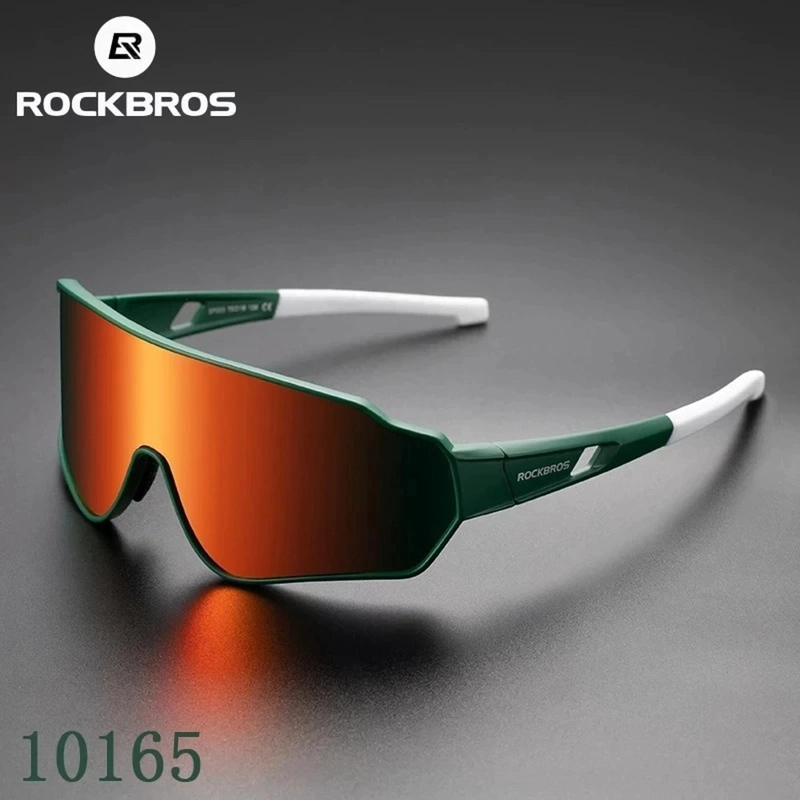LENTES ROCKBROS ORIGINALES, BICICLETA Y DEPORTES OUTDOOR VERDE - BLANCO - 5