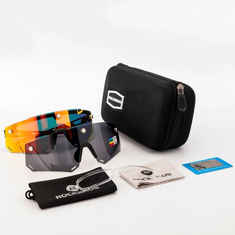 LENTES ROCKBROS MICA MAGNE TICA INTERCAMBIABLE UV400 CICLISMO - 4