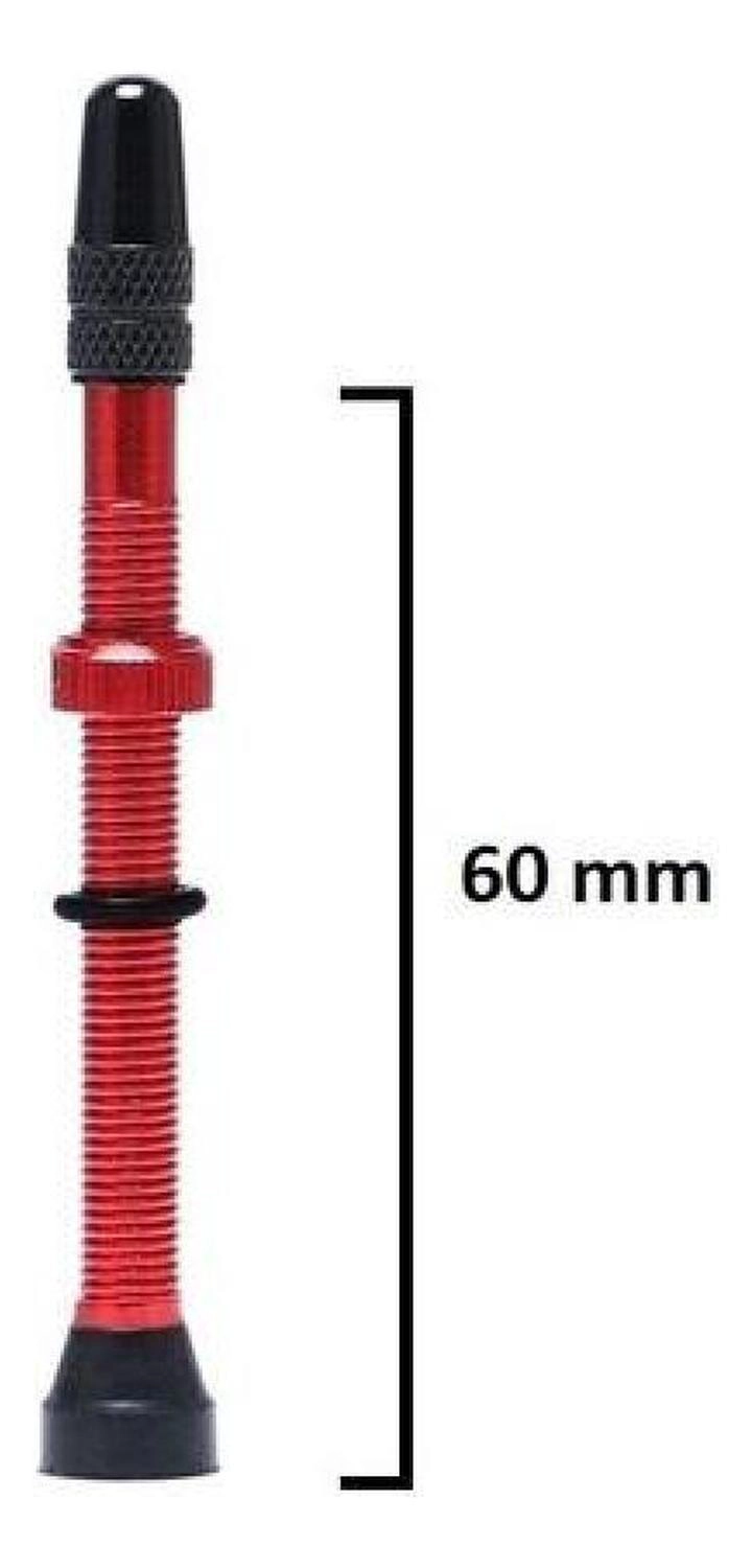 VALVULA TUBELESS BICICLETA PRESTA FRANCESA TUBULAR 44/60/78 60 MM (AZUL) - 5