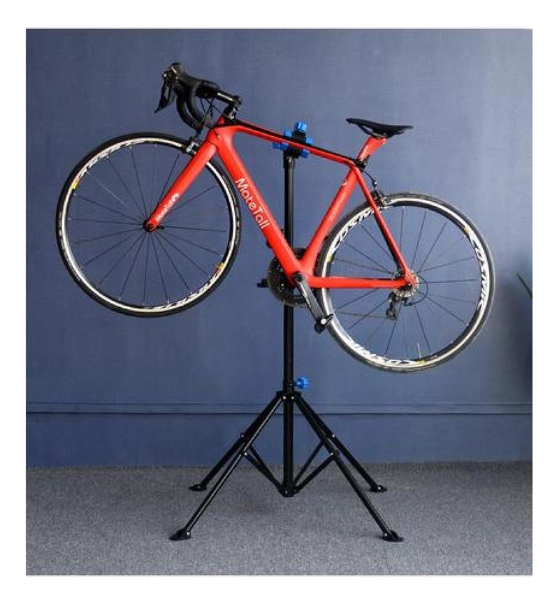 ATRIL SOPORTE MANTENCION BICICLETAS AJUSTABLE PLEGABLE NEGRO CON ROJO 4 PATAS - 2
